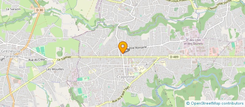 localisation de l'entreprise JLI AUDIT  CRAPONNE