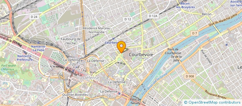 localisation de l'entreprise JLJ à COURBEVOIE