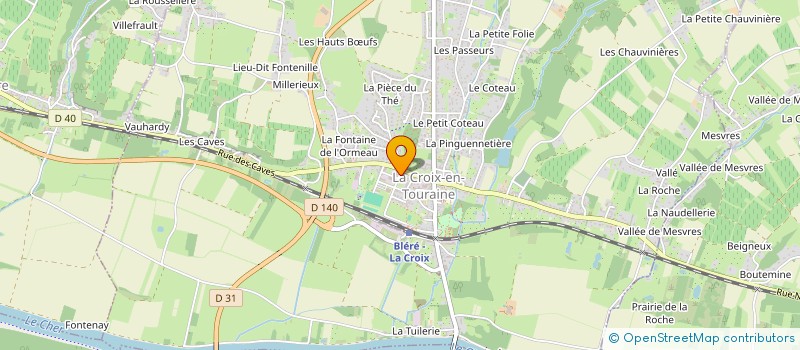 localisation de l'entreprise JLJ (JEAN LOUIS JURET)  LA CROIX-EN-TOURAINE