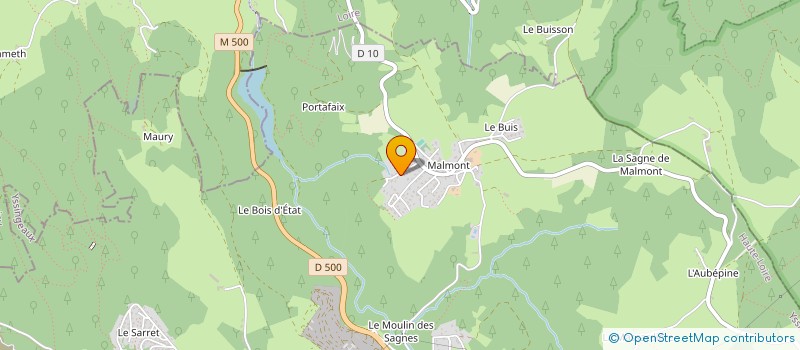 localisation de l'entreprise JLJ TRANSPORT à SAINT-JUST-MALMONT