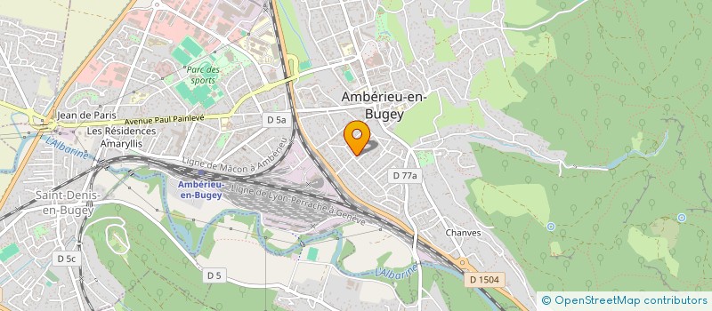 localisation de l'entreprise JLJAC  AMBERIEU-EN-BUGEY