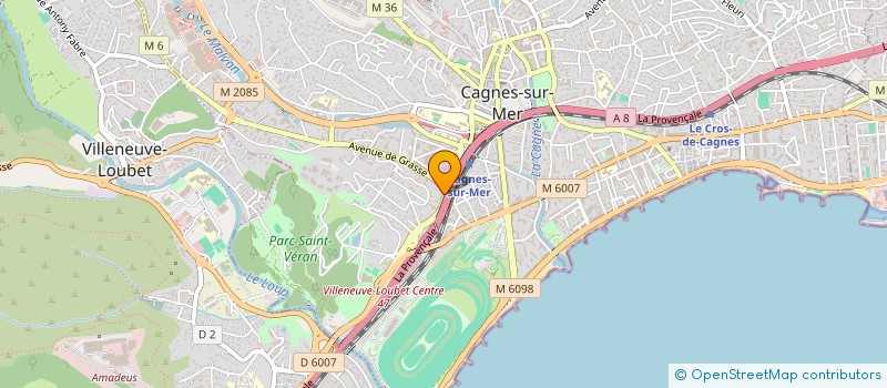 localisation de l'entreprise JLK à CAGNES-SUR-MER