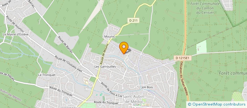 localisation de l'entreprise JLM 33  SAINT-AUBIN-DE-MEDOC