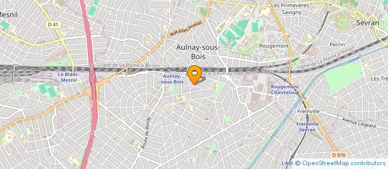 localisation de l'entreprise JLM à AULNAY-SOUS-BOIS