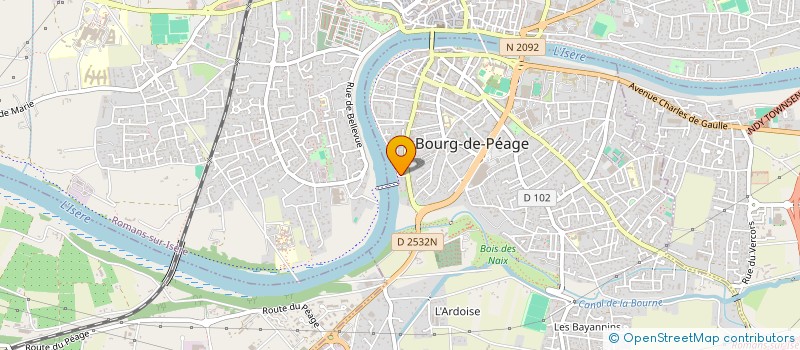 localisation de l'entreprise JLM à BOURG-DE-PEAGE