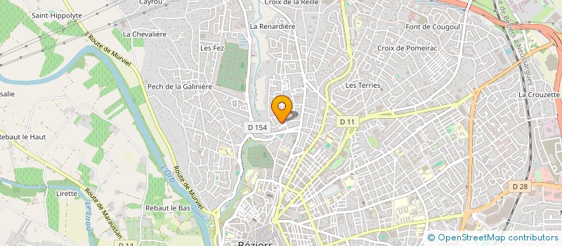 localisation de l'entreprise JLM  BEZIERS