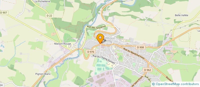 localisation de l'entreprise JLM ASSURANCES à DOMFRONT-EN-POIRAIE