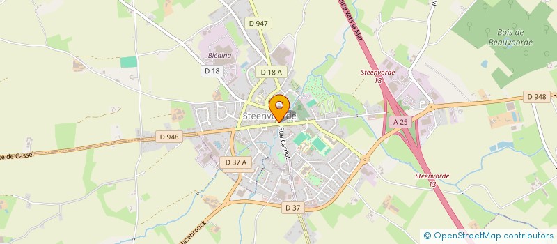 localisation de l'entreprise JLM DES FLEURS  STEENVOORDE