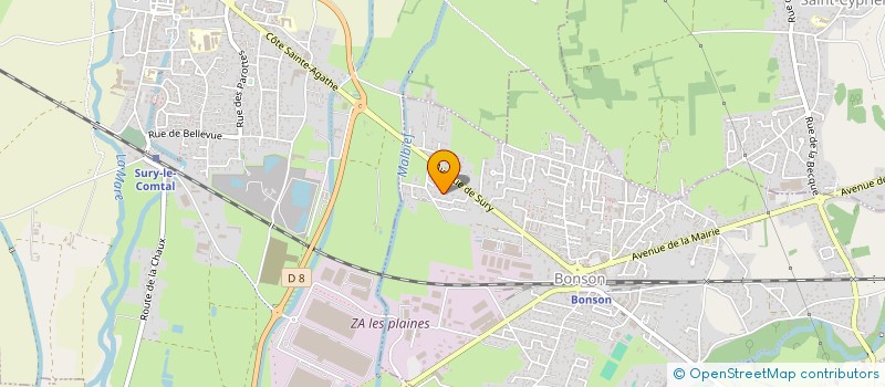 localisation de l'entreprise JLM DIAG IMMO  BONSON