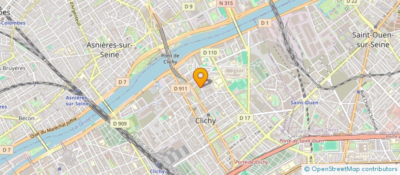 localisation de l'entreprise JLM ELEC à CLICHY