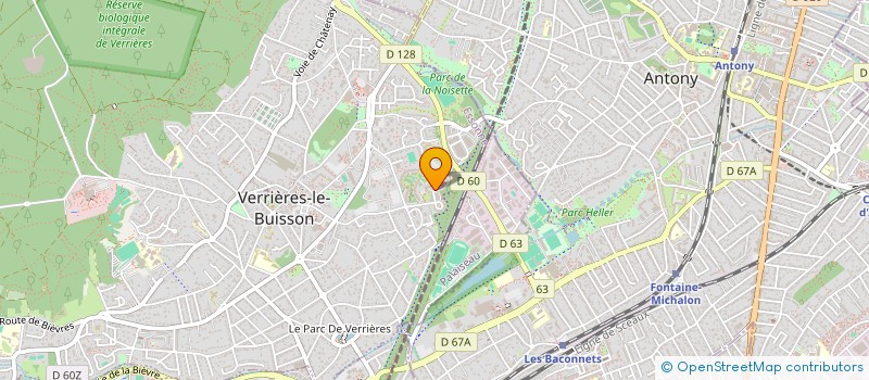 localisation de l'entreprise JLM ENTREPRISES à VERRIERES-LE-BUISSON