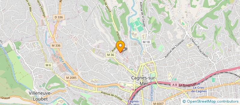 localisation de l'entreprise JLM FINANCEMENT à CAGNES SUR MER