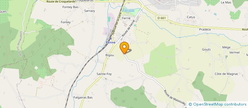 localisation de l'entreprise JLM GRENIER  PENNE-D'AGENAIS