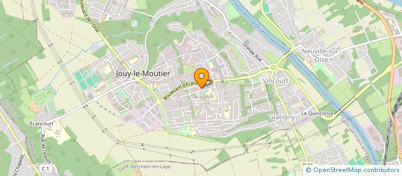 localisation de l'entreprise JLM OPTIQUE à JOUY-LE-MOUTIER