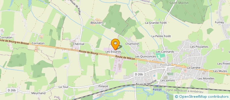 localisation de l'entreprise JLN à POLLIAT