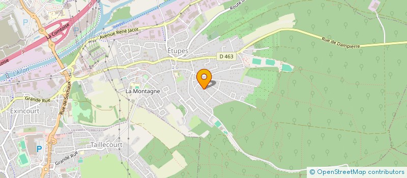 localisation de l'entreprise JLN  ETUPES