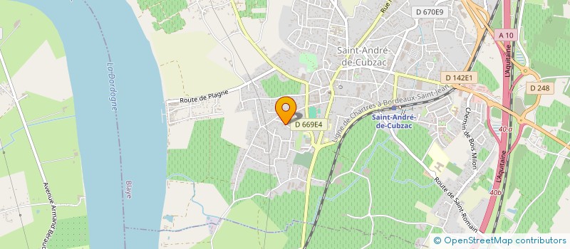 localisation de l'entreprise JLN  SAINT-ANDRE-DE-CUBZAC