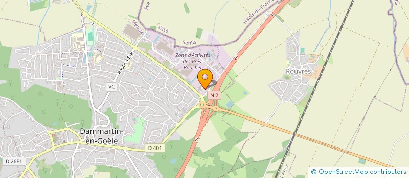 localisation de l'entreprise JLN BIKE  DAMMARTIN-EN-GOELE