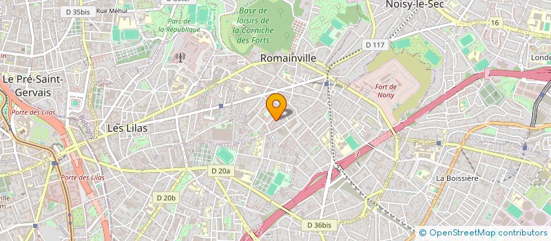 localisation de l'entreprise JLN COURTAGE à ROMAINVILLE