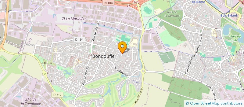 localisation de l'entreprise JLN HOLDING à BONDOUFLE