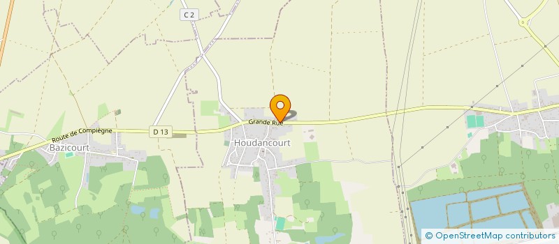 localisation de l'entreprise JLN PAYSAGE  HOUDANCOURT