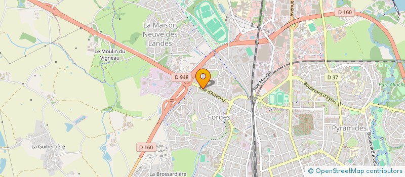 localisation de l'entreprise JLO INVEST  LA ROCHE-SUR-YON