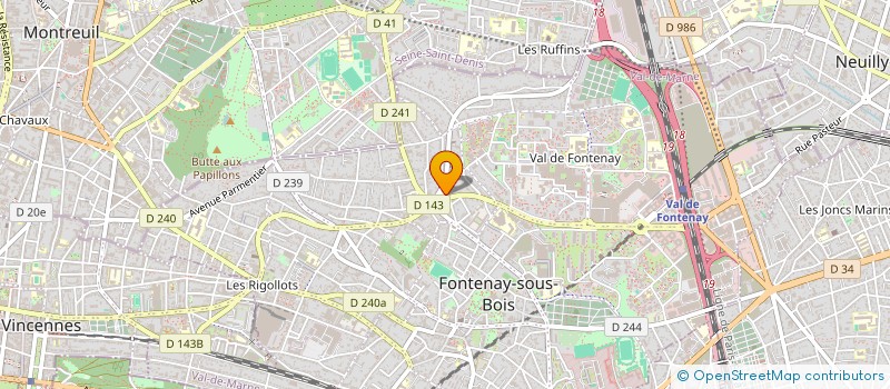 localisation de l'entreprise JLO TRANSPORT à FONTENAY-SOUS-BOIS
