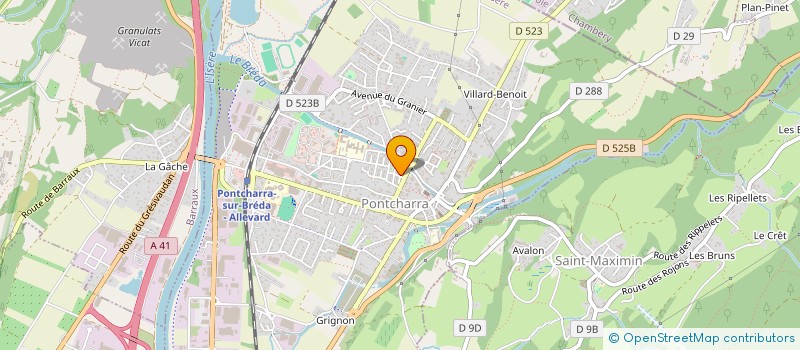 localisation de l'entreprise JLP  PONTCHARRA