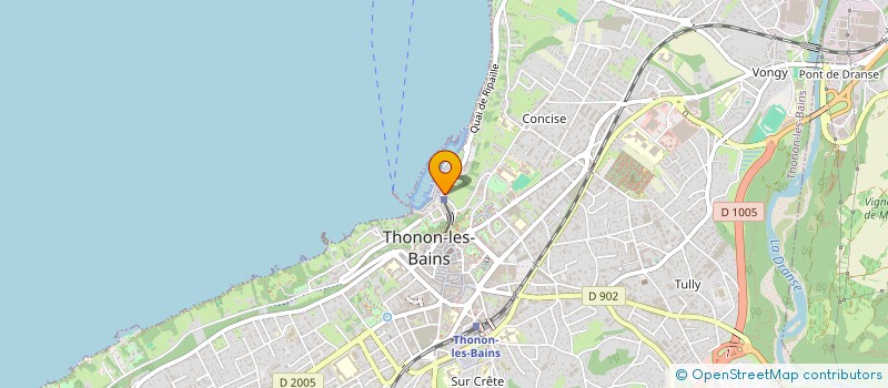 localisation de l'entreprise JLP à THONON-LES-BAINS