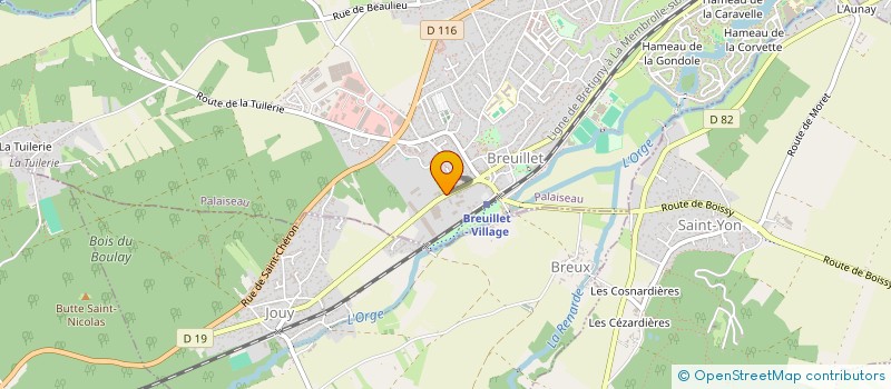 localisation de l'entreprise JLP  BREUILLET