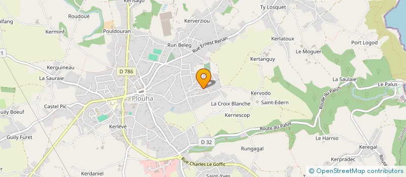 localisation de l'entreprise JLP AUTOMOBILES  LANVOLLON