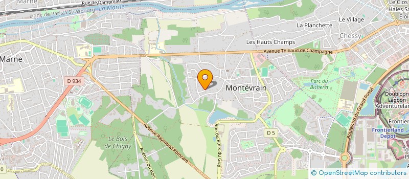 localisation de l'entreprise JLP AVENIR  MONTEVRAIN