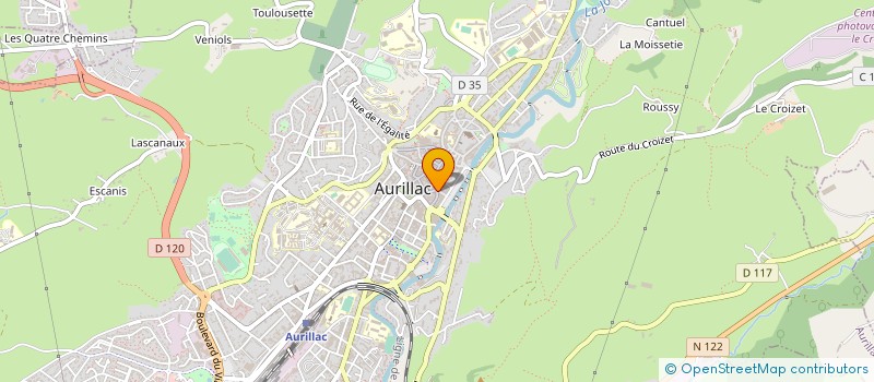 localisation de l'entreprise JLP CREATIONS à AURILLAC