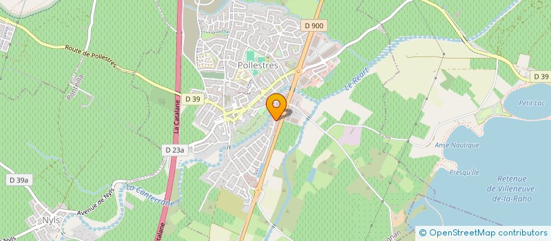 localisation de l'entreprise JLR PISCINES LOISIRS & DETENTE  POLLESTRES