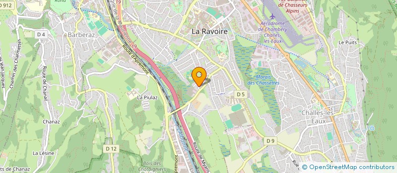 localisation de l'entreprise JLR VINS à LA RAVOIRE