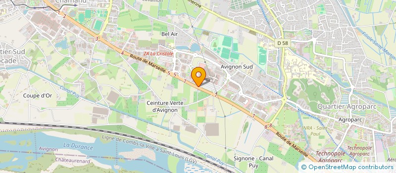 localisation de l'entreprise JLS  AVIGNON