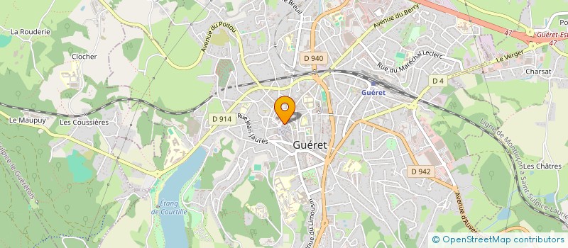 localisation de l'entreprise JLS ASSURANCES à GUERET