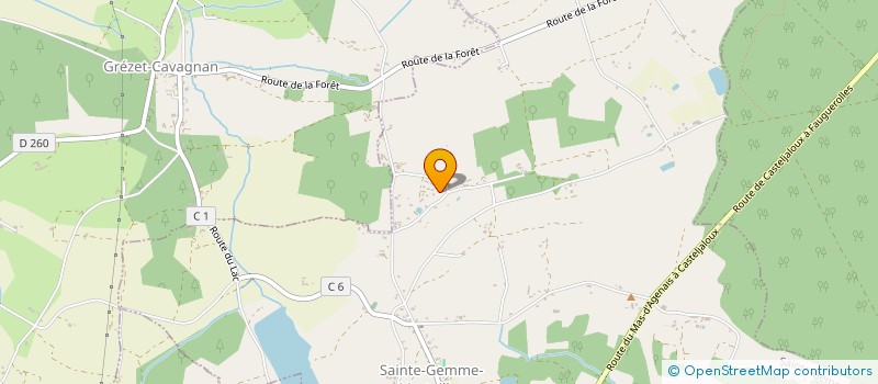 localisation de l'entreprise JLS CRUZ  GREZET-CAVAGNAN