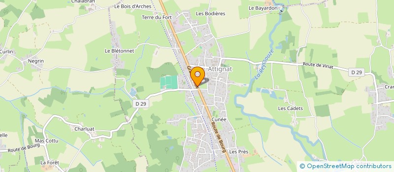 localisation de l'entreprise JLS FLEURS  ATTIGNAT