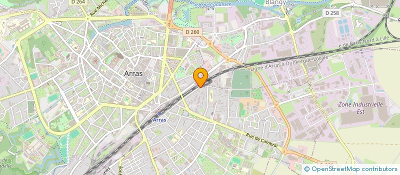 localisation de l'entreprise JLT à ARRAS