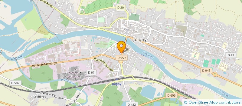 localisation de l'entreprise JLT JP à JOIGNY