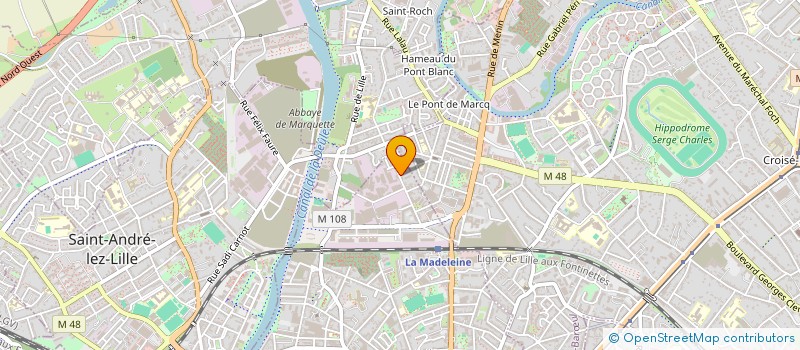 localisation de l'entreprise JLV à LA MADELEINE