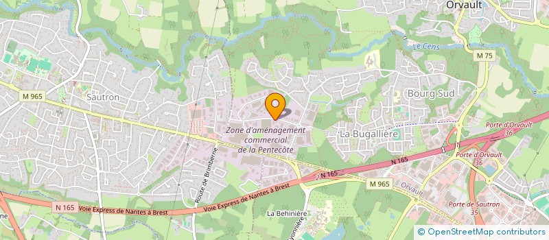 localisation de l'entreprise JLV à ORVAULT