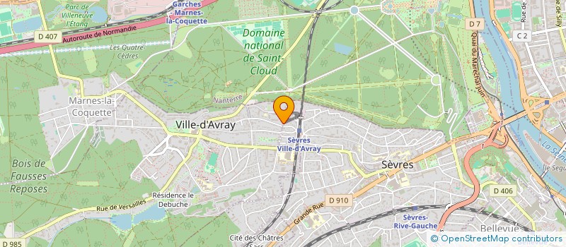 localisation de l'entreprise JLV  VILLE-D'AVRAY