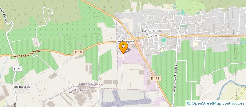 localisation de l'entreprise JLV  LA FARE-LES-OLIVIERS