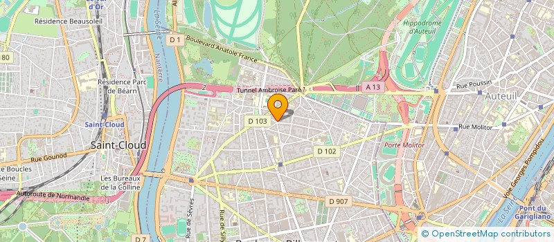 localisation de l'entreprise JLV CREATION  BOULOGNE-BILLANCOURT