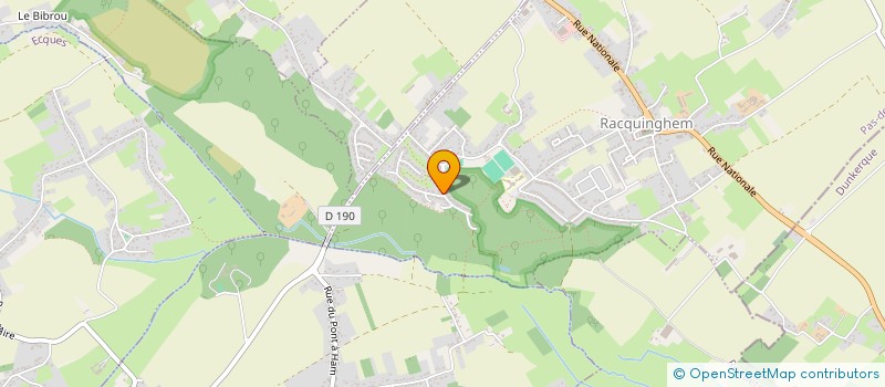 localisation de l'entreprise JLV ELEC  RACQUINGHEM