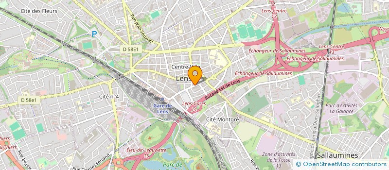 localisation de l'entreprise JLV ENERGIES à LENS