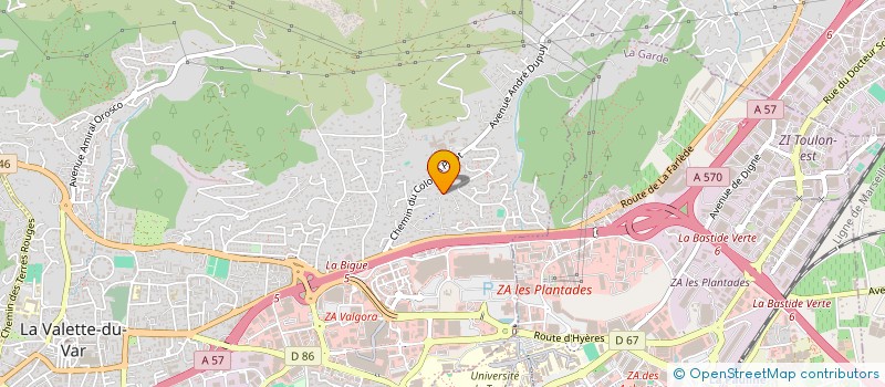 localisation de l'entreprise JLV ENGENIERIE  LA VALETTE-DU-VAR