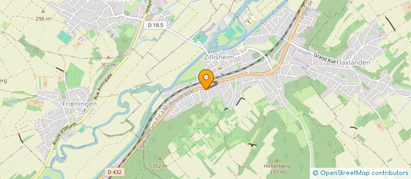 localisation de l'entreprise JLV INVEST  ZILLISHEIM